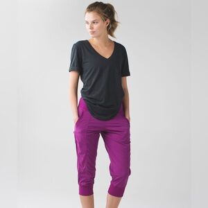 Lululemon In Flux Crop In Regal Plum